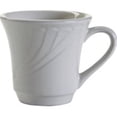 thumbnail image 1 of Tuxton China YPF-070 Sonoma 3.38 in. Embossed Plate Tall Cup - Porcelain White - 3 Dozen, 1 of 1