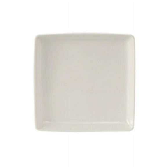 Tuxton AMU-502 Vitrified China Square Plate, Pearl White - 5.625 x 5.625 x 0.625 in.