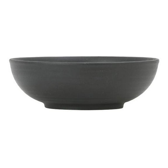 Tuxton China VBB-260Y Zion Matte Black 26 Ounce Bowl - 12 / CS