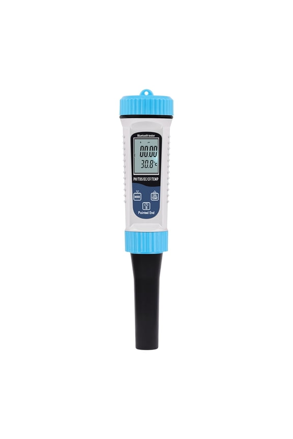 Tuy/a Bluetooth 5 In 1 PH Temperature TDS EC CF Meter Digital PH Tester Automatic Calibration Function Water Quality Detector