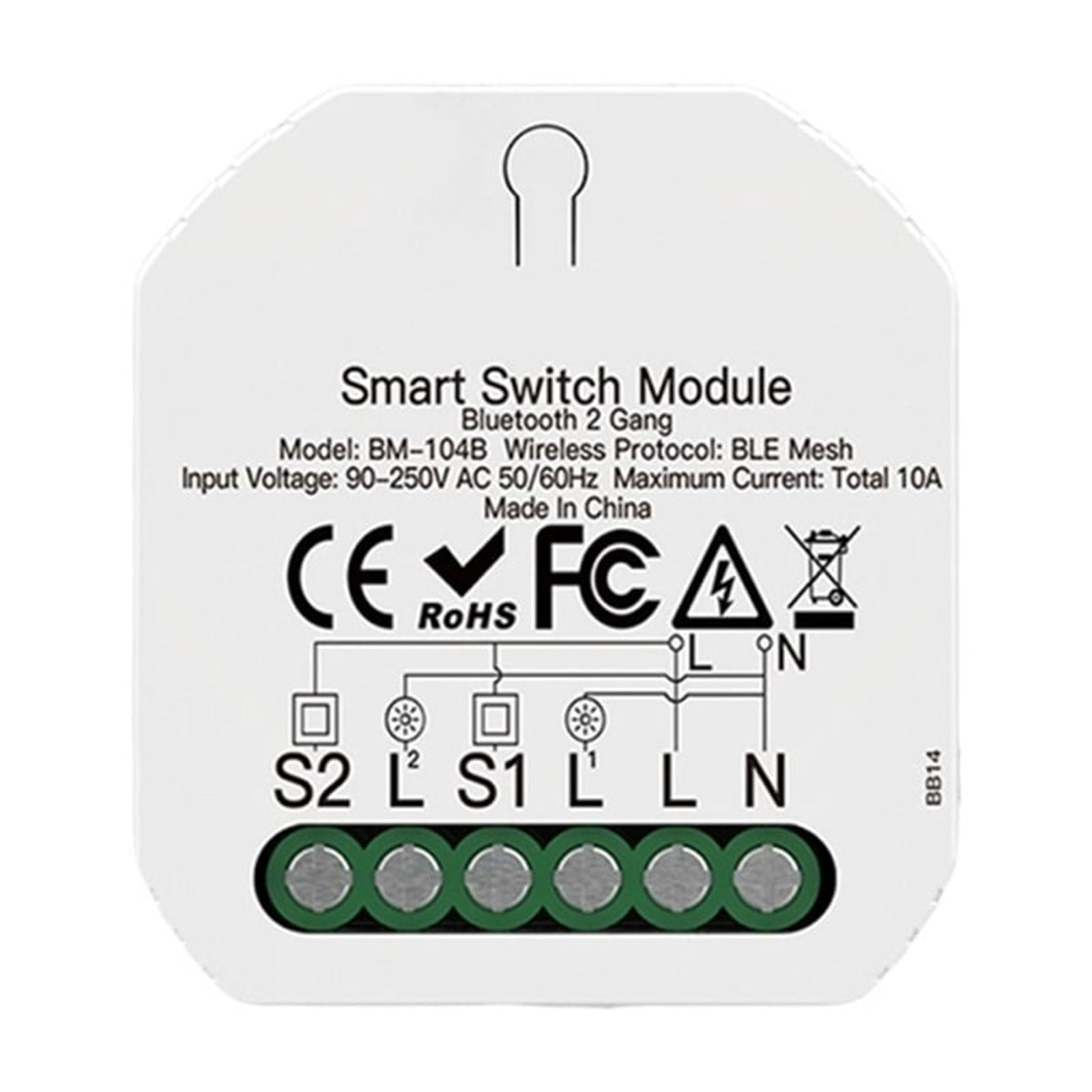Tuya 2 Gang Switch Module DIY Light BreakerSmart Life APP, Work With Home,1/2 Way ,Trusted and Reliable