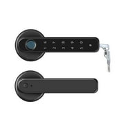 Tuya APP Remote Control Smart Fingerprint Password Lock Electric Biometrics Code Number Single Latch Door Lock With Key