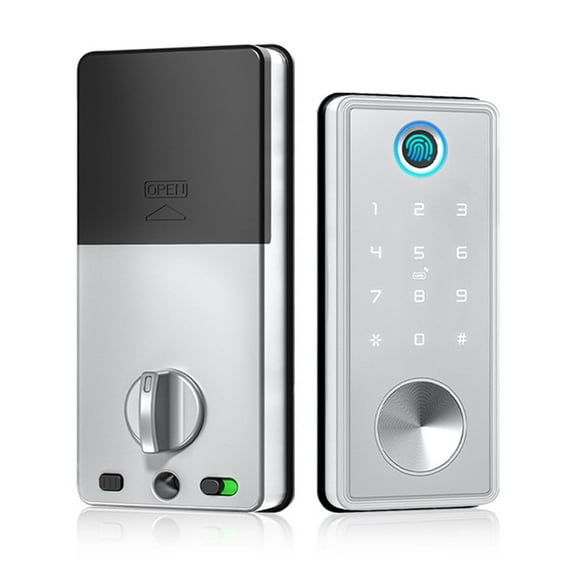 Tuya App Fingerprint Keyless Without handle Lock Cerradura inteligente Biometric Deadbolt Electronic Smart Door Lock ,Security Locking