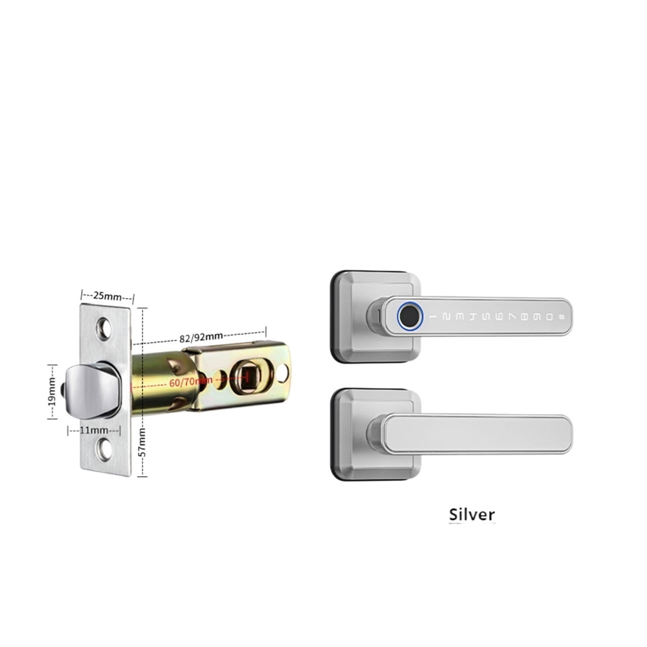 Tuya App Remote Control Smart Locks Latch Fingerprint Passcode Home