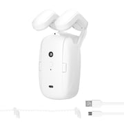 Tuya BT Intelligent Curtain Motor Electric Curtain Robot Automatic Opener No Wiring Support APP Remote Control Timer Setup Temperature & Light Sensing Compatible with Alexa Google Home for Roman Rod