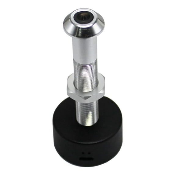 Tuya Diameter 12MM Wide Angle Fisheye Dual Frequency WiFi Door Eye Silver+Black
