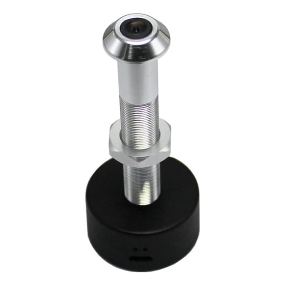 Tuya Diameter 12MM Wide Angle Fisheye Dual Frequency WiFi Door Eye Silver+Black