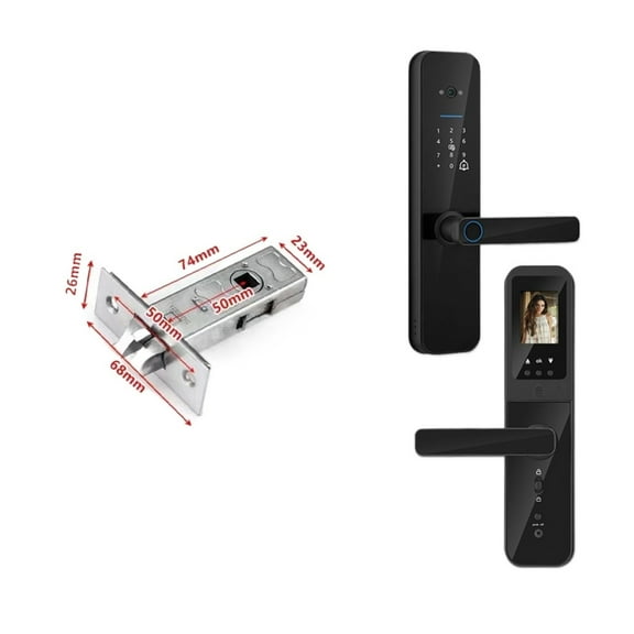 Tuya Digital Electronic Smart Door Lock With Biometric Camera Fingerprint Smart Card Password Key Unlock ,Integrated Smart Home