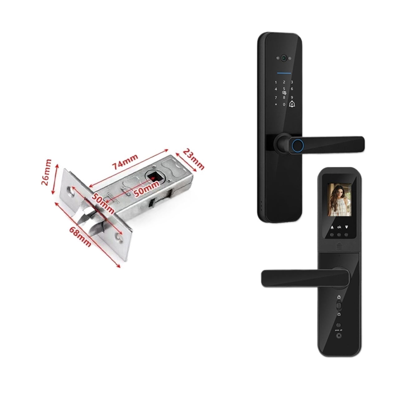 Tuya Digital Electronic Smart Door Lock With Biometric Camera ...