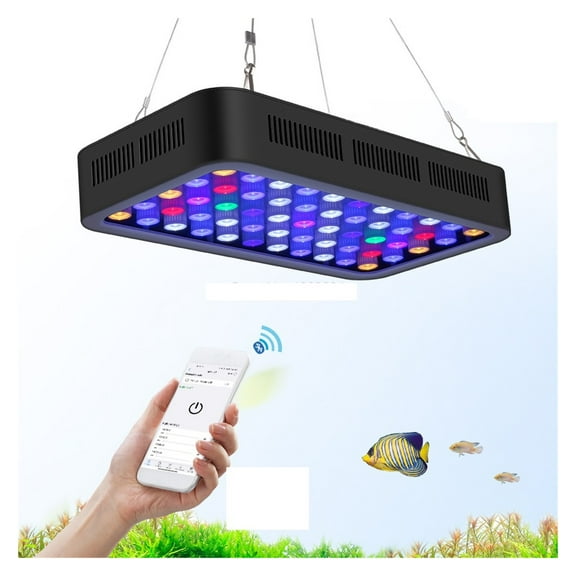 Tuya Dimmable LED Coral Lights For Aquarium 165W Marine Light With Three Channels Five Modes For Coral Fish Tank ,Easy to Install