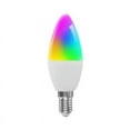 thumbnail image 1 of Tuya E14 Smart Bulb Dimmable Five-Way Spiral Candle Bulb WiFi RGB Bulb Remote Control and Voice Control 5W, 1 of 7