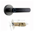 thumbnail image 1 of Tuya Fingerprint Electronic Door Lock Smart Password Handle Lock APP Unlock Keyless Entry Anti-theft Doorlock ,Easy to Use, 1 of 6