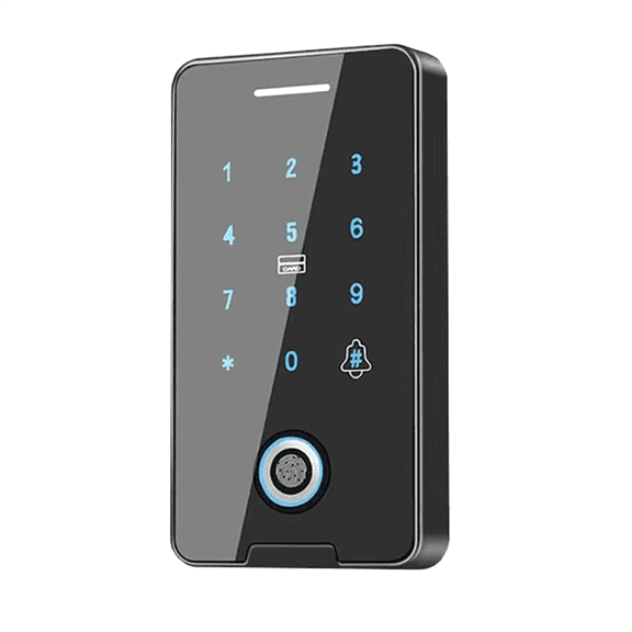 Tuya Fingerprint RFID Access Control System, 1-Unit Smart Door Lock with Card Swipe and Remote Unlock for Home and