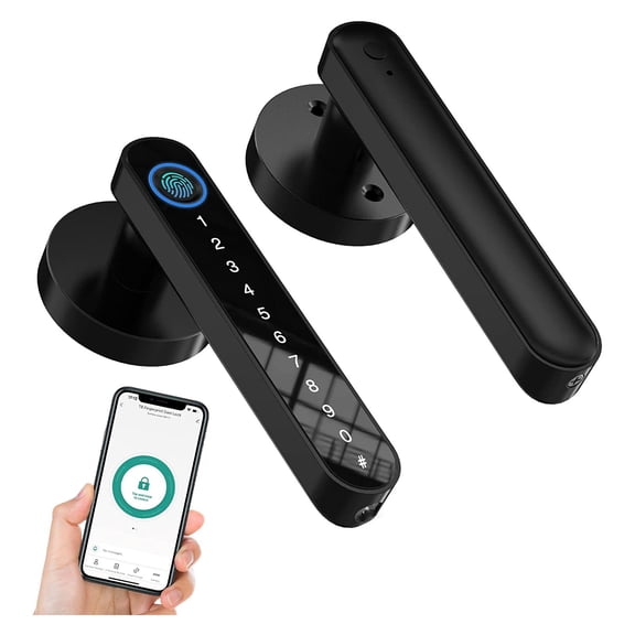Tuya Fingerprint door lock for Bedroom Apartment Smart Smart Door Lock Password Electronic Digital Lock Keyless Entry Door Knobs ,Easy Installation