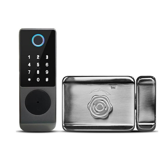 Tuya Finrprint Lock Outdoor Waterproof TTLock App Rfid Card Digital Password Keyless Electronic Smart Door Lock ,More Secure