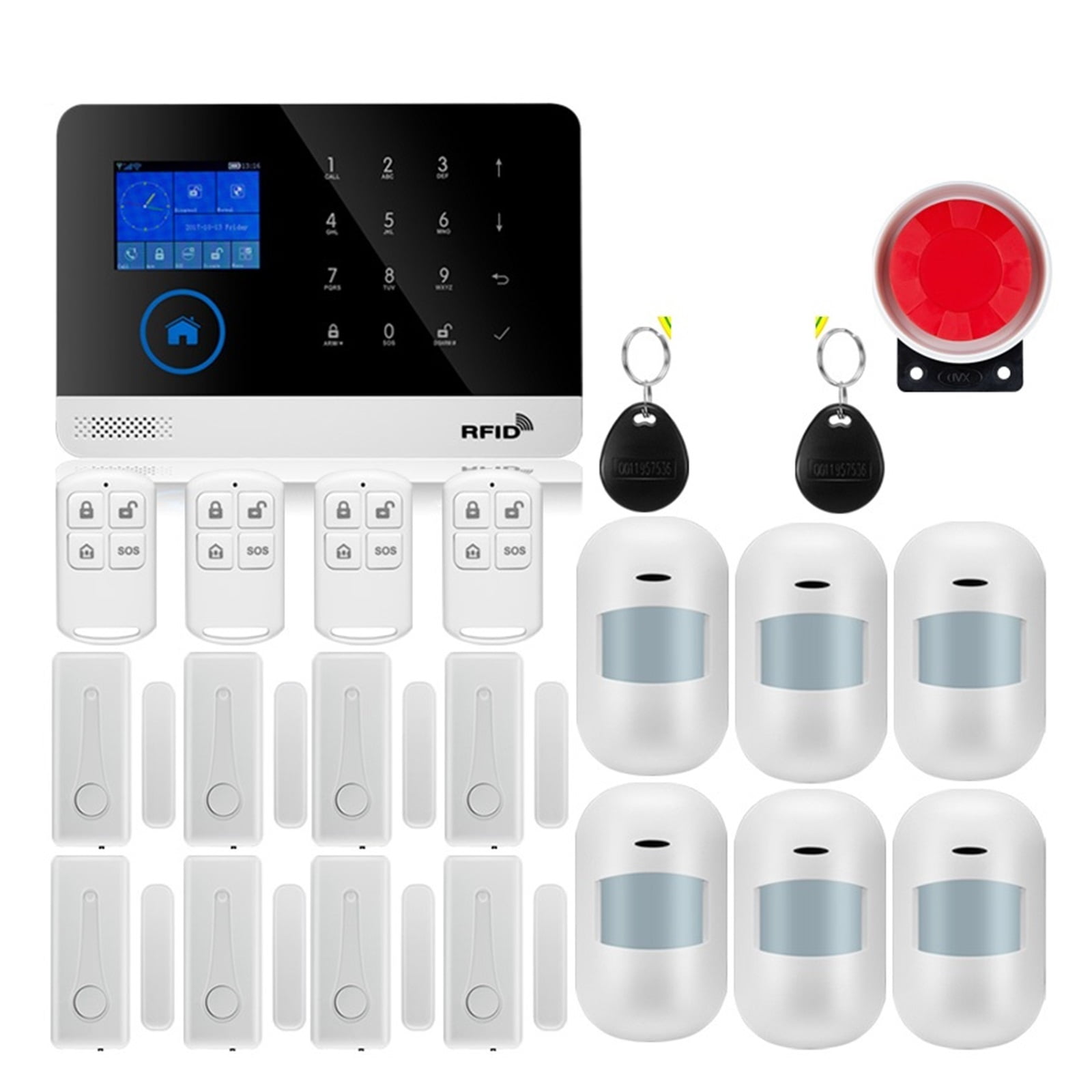 Tuya GSM Home Security Protection Smart Alarm System Touch Screen
