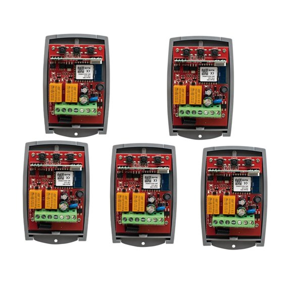 Tuya Garage Door Opener Gate Receiver 2ch 433mhz 433.92mhz Universal Fixed Rolling Code Multi Brand Controller Switch