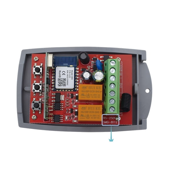 Tuya Garage Door Opener Gate Receiver 2ch 433mhz 433.92mhz Universal Fixed Rolling Code Multi Brand Controller Switch