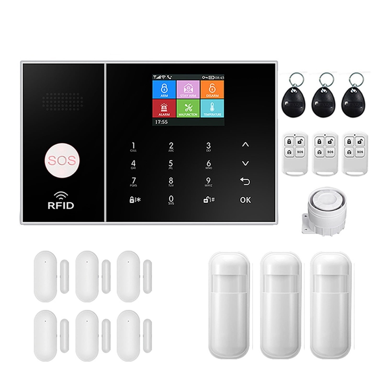 Tuya Gsm Security Alarm System Works With Home Burglar Motion Detector