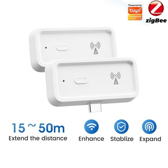 Tuya Mini Portable Smart Zigbee Range Extender Type-C Wireless Repeater Booster Through the Wall 2.4GHz Signal Amplifier