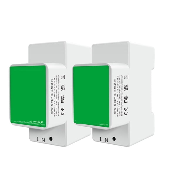 Tuya Single Phase Energy Meter 6 In 1 AC Electric Din Rail Smart Kwh Power Consumption Meters Wattmeter Voltmeter Ammeter ,Easy to Install