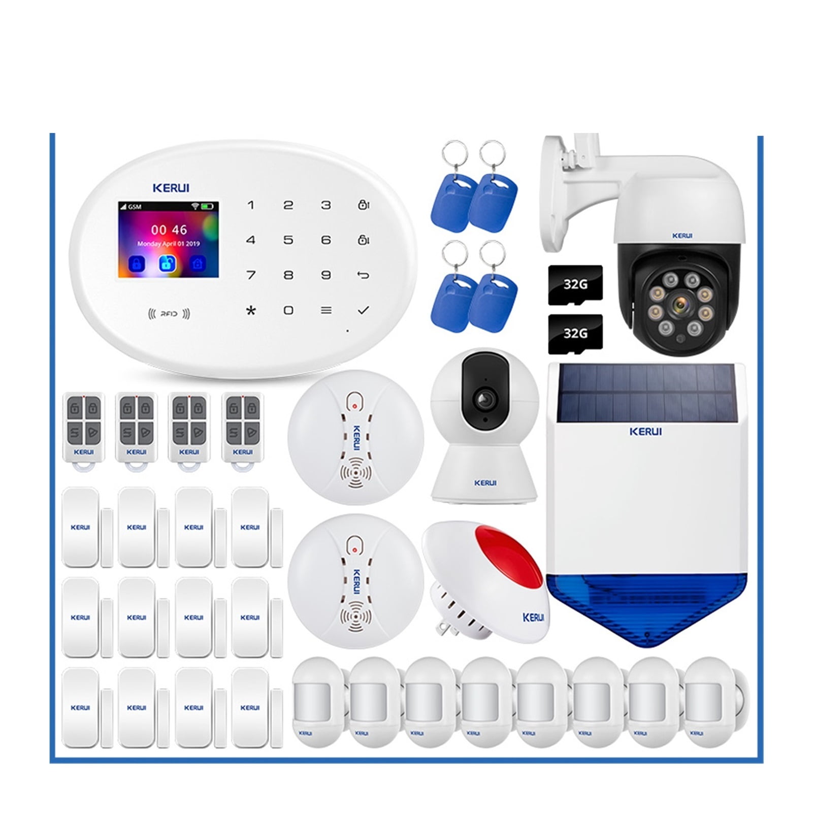 Tuya Smart 4G GSM WIFI Home Alarm System Kit Wireless Alarm Security