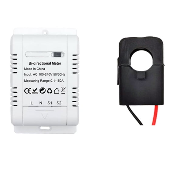 Two Way Sensor Tuya Smart Bi Directional WiFi Energy Meter 150A Clamp Current Sensor ...