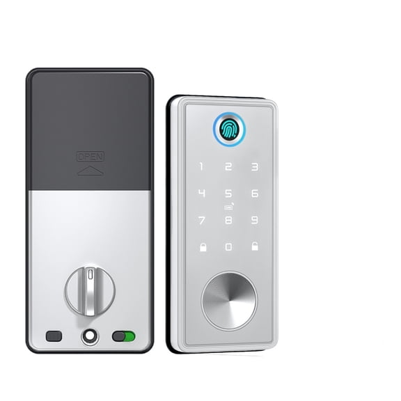 Tuya Smart Door Lock APP Remote Control Fingerprint Biometric Keypad Digital Smart Card Code Automatic Latch Lock ,Digital Lock