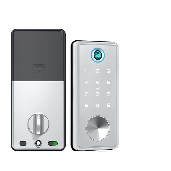 Tuya Smart Door Lock APP Remote Control Fingerprint Biometric Keypad Digital Smart Card Code Automatic Latch Lock ,Security Locking