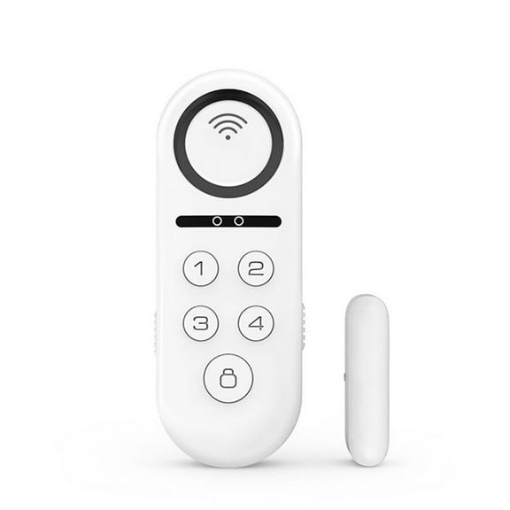 Tuya Smart Door Window Alarm Sensor Door Magnetic Remote Sound and Light Password Disarm Tuya Smart Home