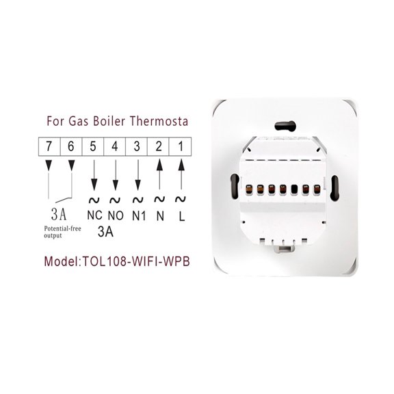 Tuya Smart Gas Boiler Thermostat Wifi Programmable Temperature Controller Wireless Indoor Thermometer ,Easy to Use
