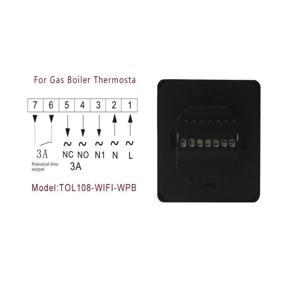Tuya Smart Gas Boiler Thermostat Wifi Programmable Temperature Controller Wireless Indoor Thermometer