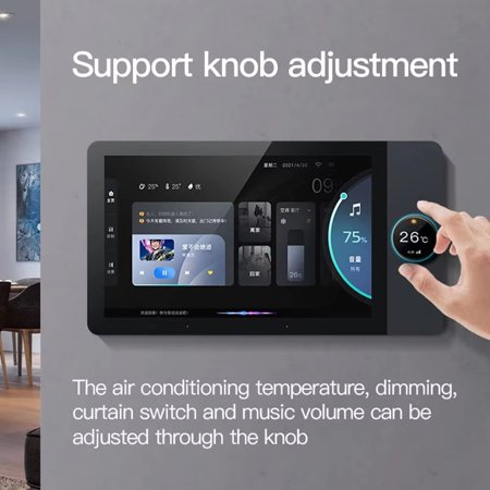 Tuya Smart Home 8-inch Multifunction Intelligent Control Touch Screen Background Music Host ZigBee Gateway Central Control Panel
