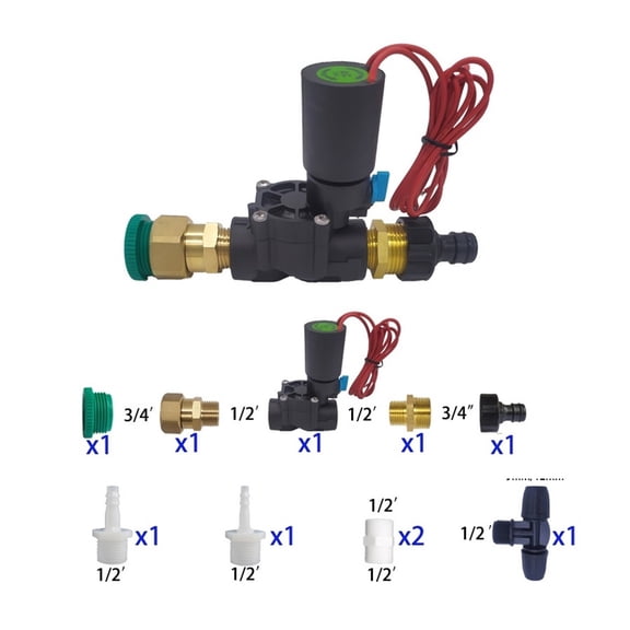 Tuya Smart Home Wifi Control Electric Water Valve Solenoid Valves 24V Water Timer Automatic Water Level Control Ball Valve - c