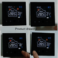 thumbnail image 1 of Tuya Smart Home Wifi Temperature Remote Controller Wireless Gas Wall Furnace Thermostat,Programmable Underfloor Heating, 1 of 8
