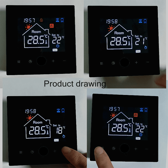 Tuya Smart Home Wifi Temperature Remote Controller Wireless Gas Wall Furnace Thermostat,Programmable Underfloor Heating