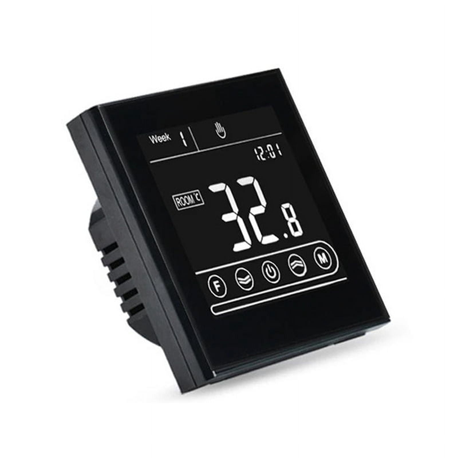 Tuya Smart Intelligent WiFi Thermostat Room Electric/Water/Gas Boiler Floor Heating Temperature Controller 16A Black