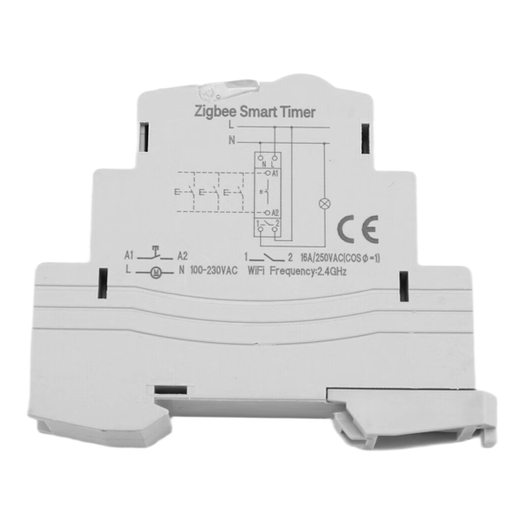 Tuya Smart Life ZigBee Circuit Breaker Din Rail 1P Single Pole Dry Contact Timer Relay App Remote Control