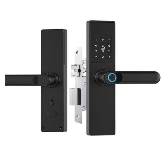 Tuya Smart Lock Electronic Door Lock Digital Password Biometrics Fingerprint Door Lock APP Remote Unlocking Keyless Lock ,Easy to Use