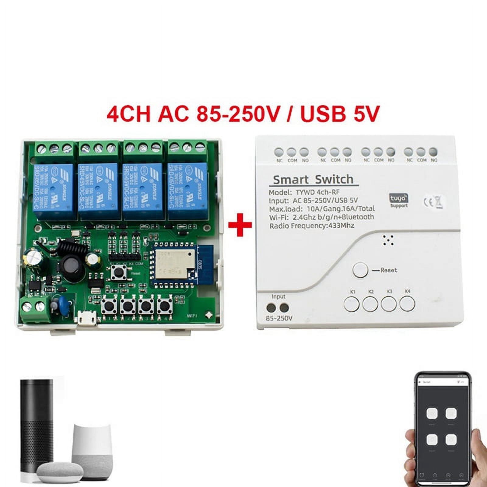 Smart Life Led Controller Tuya Smart Switch WiFi DIY Timer Wireless Controller Universal Break ...