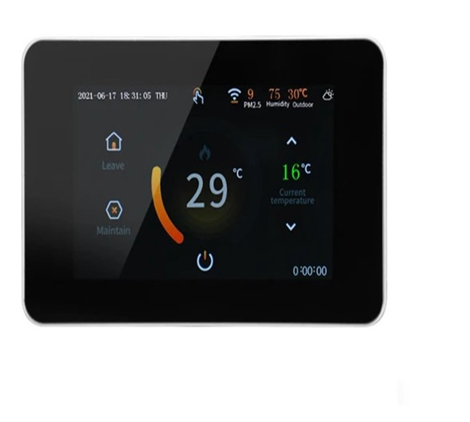 Tuya Smart Thermostat Electric Floor Heating Water Heating Temperature Controller CO2 And Humidity Sensor ,Easy Installation