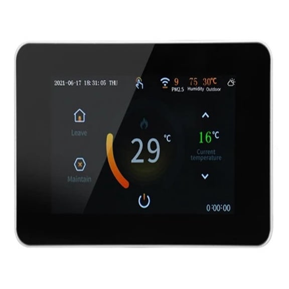 Tuya Smart Thermostat Electric Floor Heating Water Heating Temperature Controller CO2 And Humidity Sensor ,Easy Installation