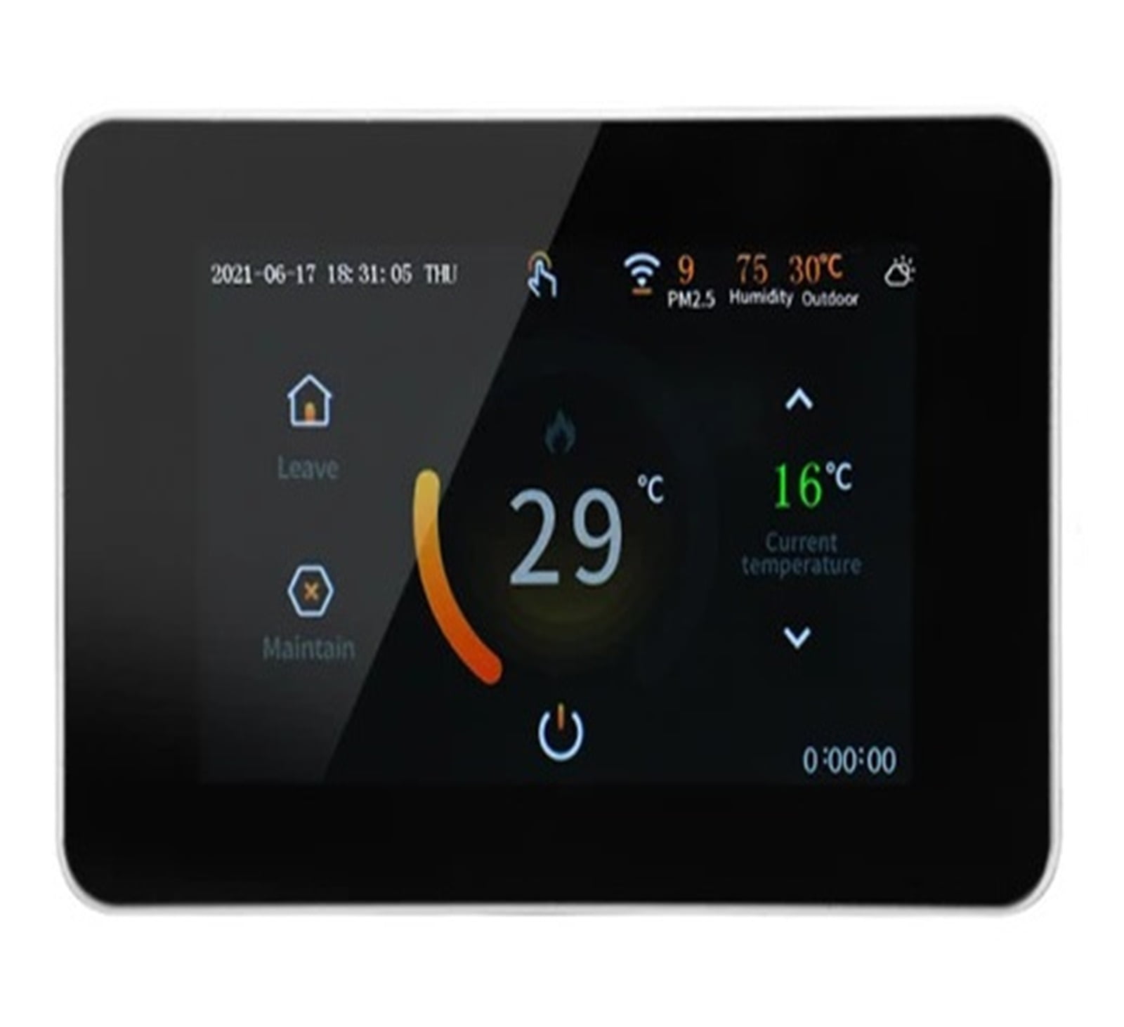 Tuya Smart Thermostat Electric Floor Heating Water Heating Temperature Controller CO2 And Humidity Sensor