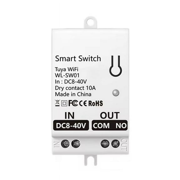 Tuya Smart WiFi Dry Contact Switch Module 10A Home Universal DIY Breaker Relay Work with Smart Life DC 8-40V