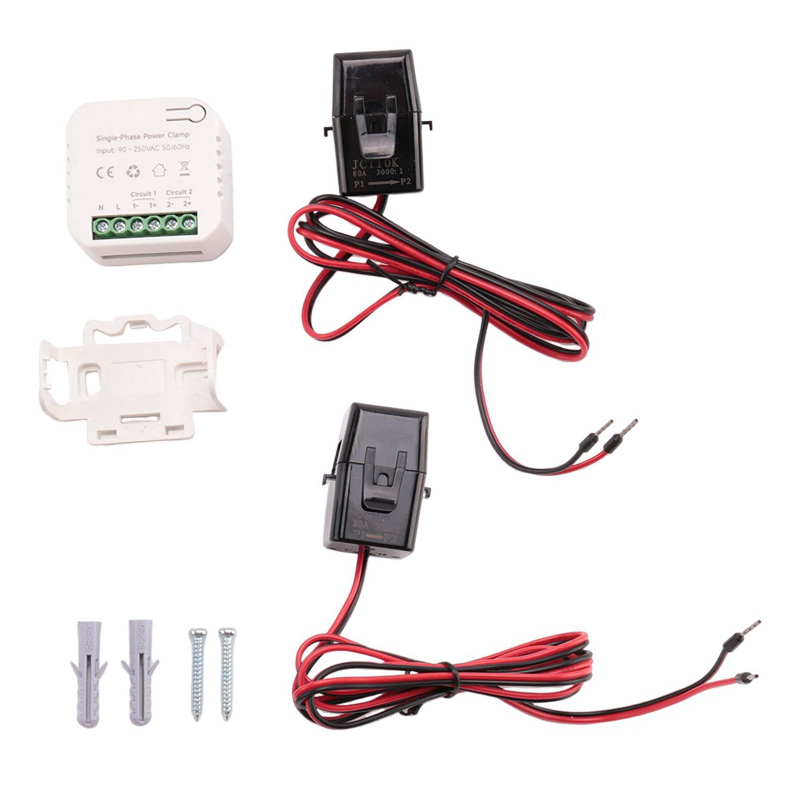 Tuya WiFi Energy Smart Meter 1CH 2CH 80A Proudový transformátor