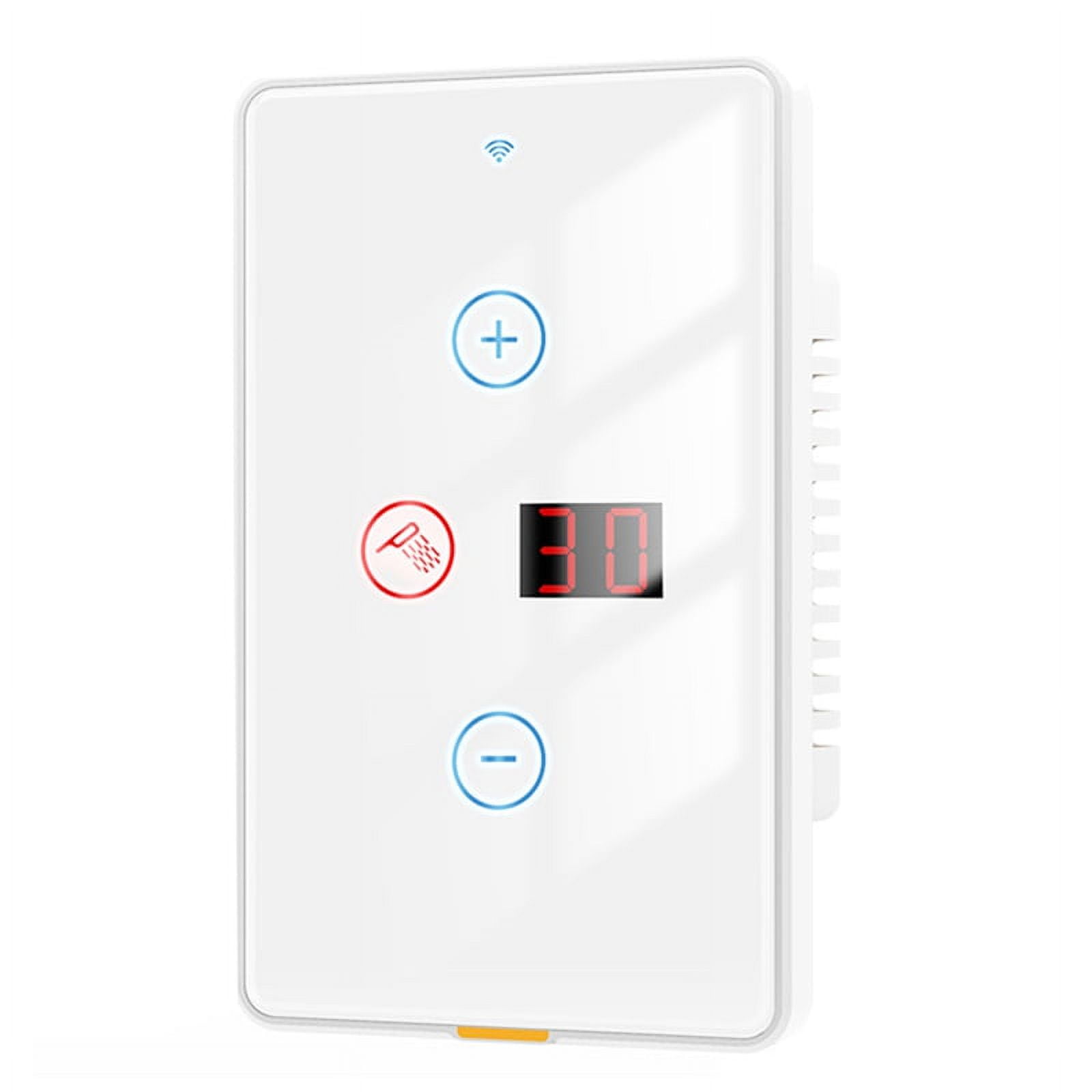 Tuya Smart WiFi Water Heater Switch Touch Wall Panel 20A Control