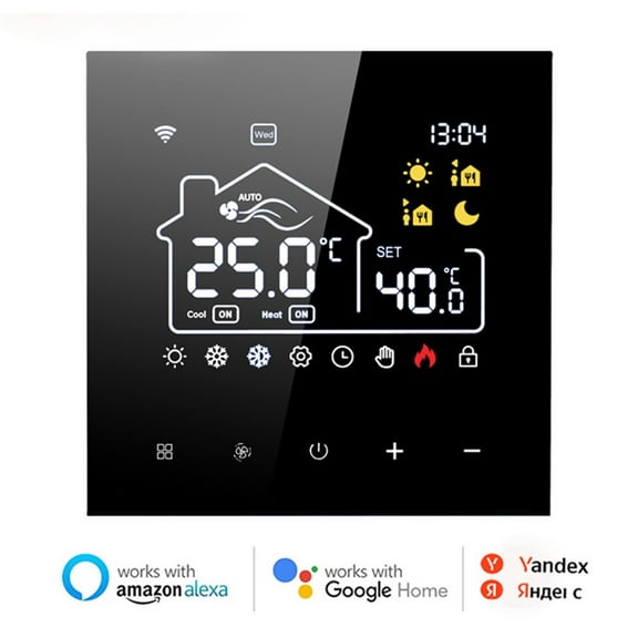 Tuya Smart Wifi Central Air-Conditioning Floor Heating Two-In-One Thermostat