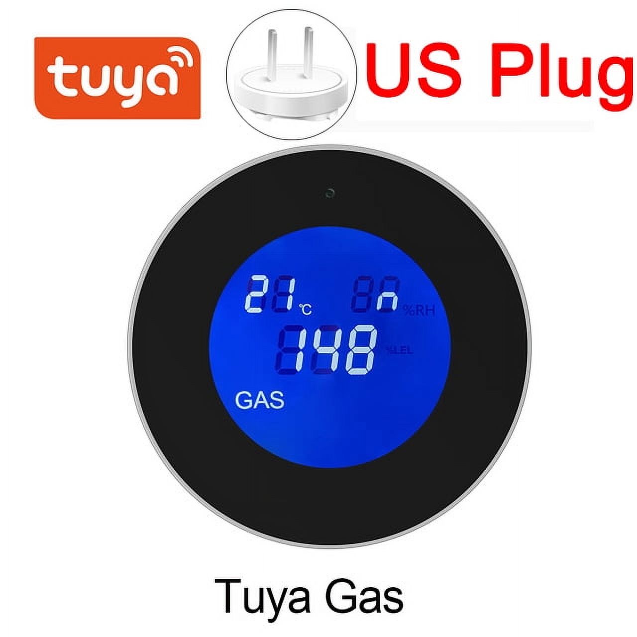 Tuya Smart Wifi Natural Gas Alarm Sensor With temperature function