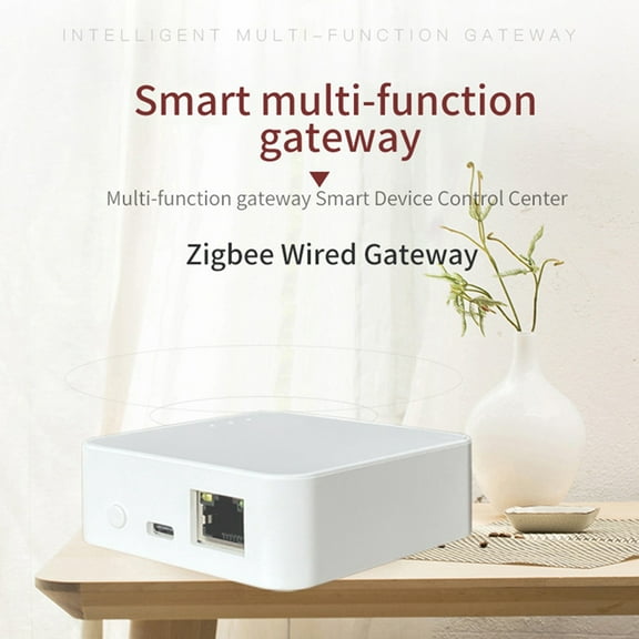 Tuya Smart Wired Zigbee 3.0 Gateway Hub Smart Life APP Automation Voice Remote Control Intelligent Multi-Function Gateway
