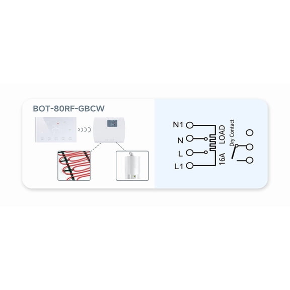 Tuya Smart Wireless Thermostat With Wifi Electric Underfloor Heating Room Temperature Controller ,Easy to Operate